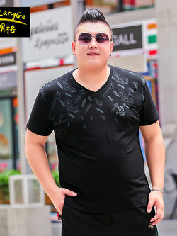 เสื้อยืดผู้ชายอ้วน S-5XL(อกเสื้อ39-51นิ้ว)