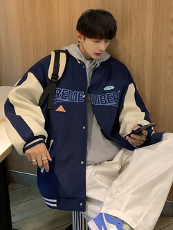 เสื้อแจ็คเก็ตเบสบอล เสื้อคลุม เสื้อแขนยาวสไตล์เกาหลี
