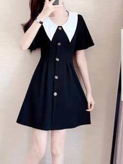 เดรสสีดำสุภาพ เรียบหรู ดูดี เหมาะกับทุกโอกาส | เดรสผู้หญิงแฟชั่นสุภาพ