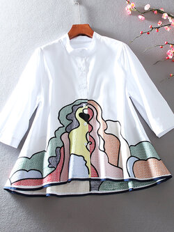 เสื้อผ้าฝ้าย เสื้อผ้าลินิน เสื้อฟรีไซส์ ปักลายสวยๆด้วยด้าย สไตล์VINTAGE มีขนาดไซส์เดียว สำหรับอก 35-40 นิ้ว