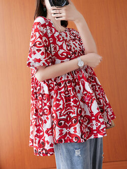 เสื้อผ้าฝ้ายสไตล์วินเทจ ใส่ตั้งแต่สาวผอม-สาวอวบ น้ำหนักตัว50-90 กิโลกรัม By Meimei plus size