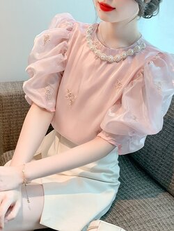 เสื้อเชิ้ตผู้หญิงใส่ทํางาน 390 บาทต่อชิ้น ฟรีค่าจัดส่ง
