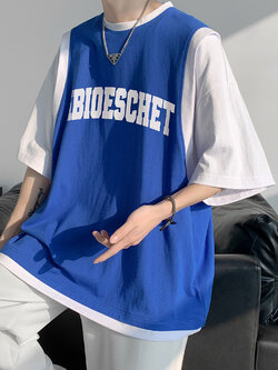 เสื้อยืดผู้ชายอ้วน S-5XL(อกเสื้อ39-51นิ้ว)