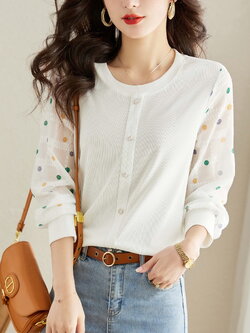 เสื้อเชิ้ตผู้หญิงแขนยาว เสื้อเชิ้ตผู้หญิงใส่ทํางาน 390 บาทต่อชิ้น ฟรีค่าจัดส่ง