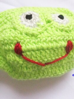 Bancrochet ผ้าปิดจมูกถักโครเชต์ ลายเคโระ Crochet mask fashion หลากสี 4 นิ้ว