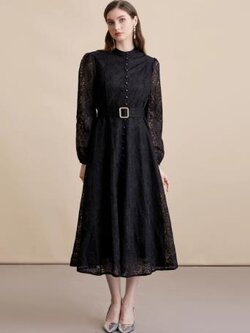 เดรสสีดำสุภาพ เรียบหรู ดูดี เหมาะกับทุกโอกาส | เดรสผู้หญิงแฟชั่นสุภาพ