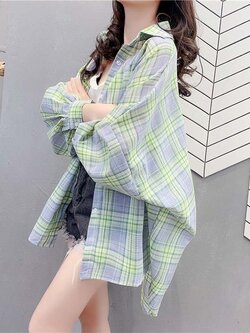 เสื้อเชิ้ตตัวใหญ่ เสื้อเชิ้ตOVERSIZE อกประมาณ47 นิ้ว Kasuaner