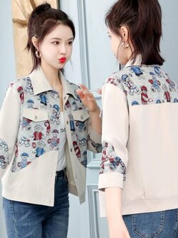 แจ็คเก็ต เสื้อคลุมแจ็คเก็ต เสื้อคลุมป้องกันแดด เสื้อแจ๊คเก็ตแขนยาว Dickey