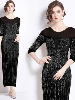 เดรสสีดำสุภาพ เรียบหรู ดูดี เหมาะกับทุกโอกาส | เดรสผู้หญิงแฟชั่นสุภาพ