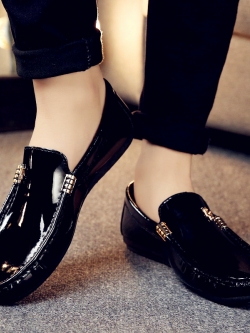 รองเท้าโลฟเฟอร์ชาย รองเท้าผู้ชาย รองเท้าแฟชั่นชาย รองเท้าหนังผู้ชาย Men Loafer Slip-On Shoes