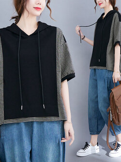 เสื้อลินินคนอ้วน เสื้อทีเชิ้ตคนอ้วนผู้หญิง เสื้อทีเชิ้ตตัวใหญ่ By Literary Plus size