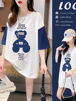 เสื้อยืดคนอ้วนแบบโอเวอร์ไซส์แบบ ulzzang fashion สนใจทักแชท
