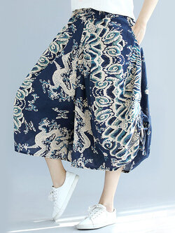 กางเกงผ้าลินิน กางเกงขายาว กางเกงผ้าลินินญี่ปุ่น กางเกงผ้าลินิน เอว ยางยืด By LZcotton and linen