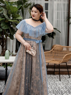 ชุดราตรีคนอ้วน ชุดราตรีไซส์ใหญ่ สาวอวบ ชุดราตรีสาวอวบ ชุดออกงานสาวอวบ ชุดออกงานคนอ้วน