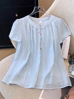 เสื้อเชิ้ตผู้หญิงใส่ทํางาน 390 บาทต่อชิ้น ฟรีค่าจัดส่ง