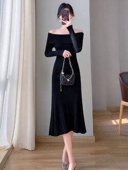 เดรสสีดำสุภาพ เรียบหรู ดูดี เหมาะกับทุกโอกาส | เดรสผู้หญิงแฟชั่นสุภาพ