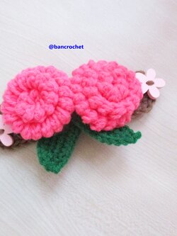 Bancrochet ที่คล้องสายหน้ากากอนามัย หรือหน้ากากผ้าถักโครเชต์ ไม่เจ็บหลังหู mask mates crochet หลากสี 3.5นิ้ว