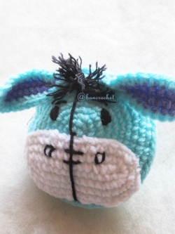 กระเป๋าใส่เหรียญอิยอร์ถักโครเชต์ eeyor amigurumi crochet bag