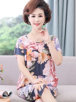 ชุดนอนคุณแม่ ชุดนอนบิ๊กไซส์ ชุดนอนคุณแม่ ชุดนอนคุณย่า ชุดนอนคุณยาย