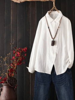 เสื้อผ้าฝ้าย ผ้าลินิน มีขนาดไซส์เดียว อกประมาณ100ซม.หรือประมาณ 40นิ้วขึ้นไป