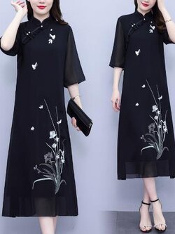 เดรสสีดำสุภาพ เรียบหรู ดูดี เหมาะกับทุกโอกาส | เดรสผู้หญิงแฟชั่นสุภาพ