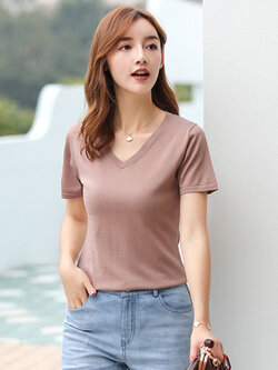 Alustine-เสื้อยืดผ้าฝ้าย