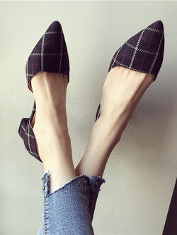 รองเท้าคัทชูผู้หญิง รองเท้าส้นแบนผู้หญิง