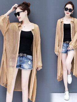 เสื้อคลุมกันแดด UV เสื้อคลุมแจ็คเก็ต เสื้อคลุมป้องกันแดด เสื้อแจ๊คเก็ตแขนยาวกันแดดและยูวี