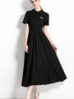 ชุดเดรสยาวสวยๆ ชุดเดรสยาวใส่สบาย ใส่ทำงาน