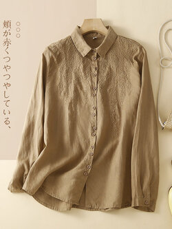 เสื้อลินิน เสื้อผ้าฝ้ายลินิน เสื้อเชิ้ตผ้าลินิน