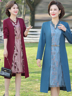 เดรสวัยผู้ใหญ่40-60ปี เดรสคุณแม่ ชุดเดรสทำงานวัยผู้ใหญ่ แบรนด์ MAMA DRESS