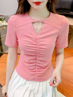 เสื้อผ้าวัยรุ่นเกาหลี เสื้อยืดวัยรุ่นผู้หญิง มีขนาด S M L XL