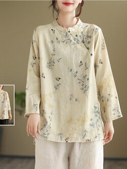 เสื้อลินิน เสื้อผ้าฝ้ายลินิน เสื้อเชิ้ตผ้าลินิน