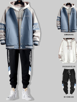 เสื้อแจ็คเก็ตเบสบอล เสื้อคลุม เสื้อแขนยาวสไตล์เกาหลี