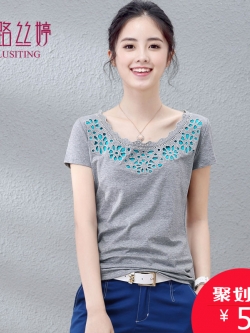 เสื้อยืดแฟชั่น Women shirt cotton T-shirt