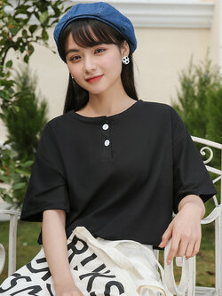 เสื้อผ้าวัยรุ่นเกาหลี เสื้อยืดวัยรุ่นผู้หญิง มีขนาด S M L XL