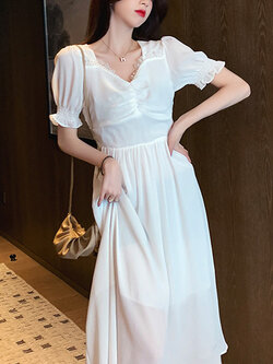 เดรสคนอ้วนวัยรุ่น เดรสวัยรุ่น Pomelo Large size