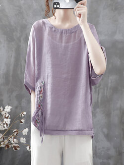 เสื้อเชิ้ตผ้าฝ้ายลินิน ขายเสื้อเชิ้ต ผ้าลินิน เสื้อเชิ้ตผ้าฝ้ายผู้หญิง