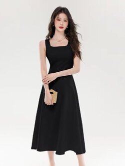 เดรสสีดำสุภาพ เรียบหรู ดูดี เหมาะกับทุกโอกาส | เดรสผู้หญิงแฟชั่นสุภาพ