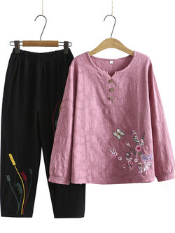 เสื้อลินินสไตล์ผู้ใหญ่ เสื้อคุณแม่ เสื้อผู้ใหญ่ แบรนด์ LININ