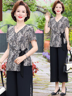 เสื้อผ้าคุณแม่วัย 60 เสื้อคนแก่ผู้หญิงวัย60