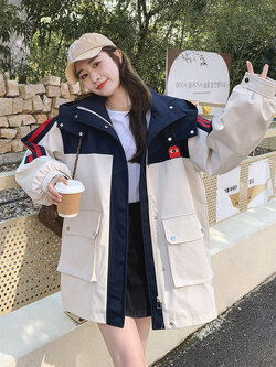 เสื้อโค้ท เสื้อโค้ทกันหนาว เสื้อโค้ทใส่เที่ยวต่างประเทศ ยี่ห้อ: Qianziqian