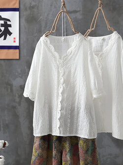 เสื้อเชิ้ตผ้าฝ้ายลินิน ขายเสื้อเชิ้ต ผ้าลินิน เสื้อเชิ้ตผ้าฝ้ายผู้หญิง