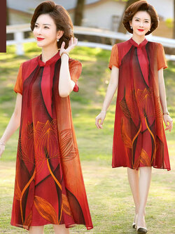 เดรสวัยผู้ใหญ่40-60ปี เดรสคุณแม่ ชุดเดรสทำงานวัยผู้ใหญ่ แบรนด์ MAMA DRESS