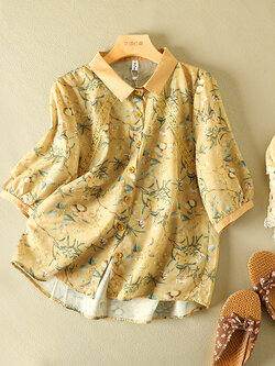 เสื้อลินิน เสื้อผ้าฝ้ายลินิน เสื้อเชิ้ตผ้าลินิน