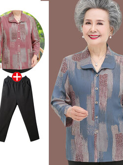 เสื้อคุณยาย เสื้อผู้วัยอายุ60-70ปี เสื้ออาม่า เสื้อผู้สูงอายุ