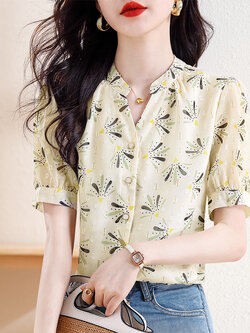 เสื้อเชิ้ตผู้หญิงแขนยาว เสื้อเชิ้ตผู้หญิงใส่ทํางาน 390 บาทต่อชิ้น ฟรีค่าจัดส่ง