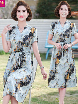 เดรสวัยผู้ใหญ่40-60ปี เดรสคุณแม่ ชุดเดรสทำงานวัยผู้ใหญ่ แบรนด์ MAMA DRESS