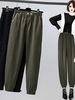 กางเกงผ้าลินิน กางเกงผ้าลินินหญิง กางเกงผ้าลินิน เอว ยางยืด