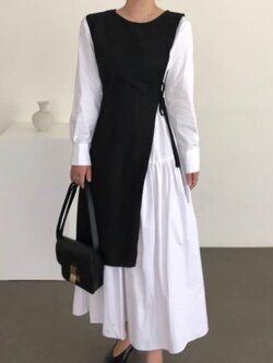 เดรสสีดำสุภาพ เรียบหรู ดูดี เหมาะกับทุกโอกาส | เดรสผู้หญิงแฟชั่นสุภาพ